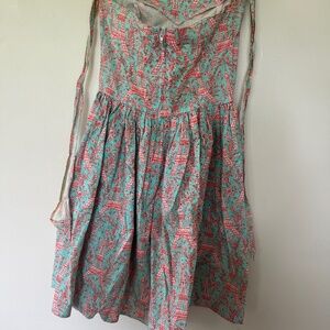 Eiffel Tower cotton print dress 1950’s